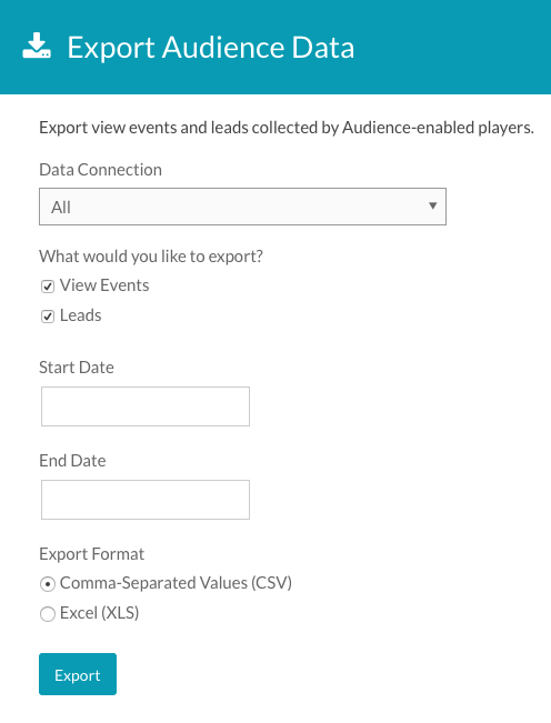 Export von Lead-Daten