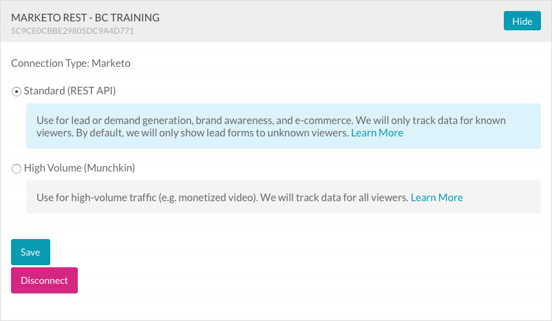 Marketo Integration Typ